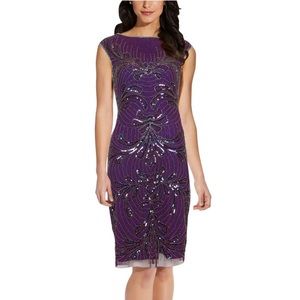ADRIANNA PAPELL beaded dress
